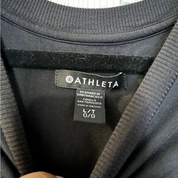 Athleta Santorini Cinch Black Dress Size Tall large - Picture 5 of 6